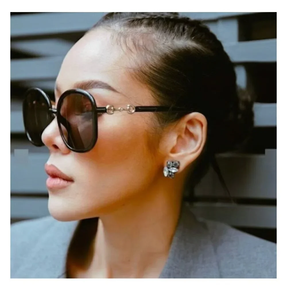 NWT Gucci GG0893S-001 Black Oversized 57mm Sunglasses